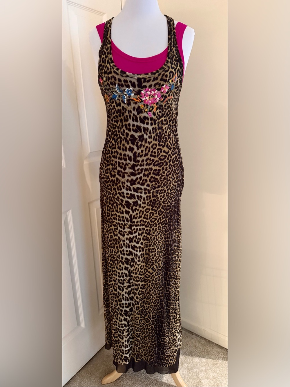JEAN PAUL GAULTIER DRESS 2 psc LEOPARD COLOR SIZE M